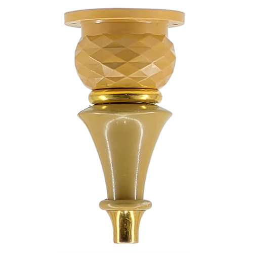 پایه پلیمری Crystal 18cm خردلی