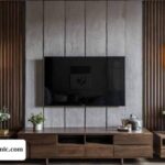 طراحی پایه پلیمری تزئینی و لوکس برای تی وی وال و میز کنسول